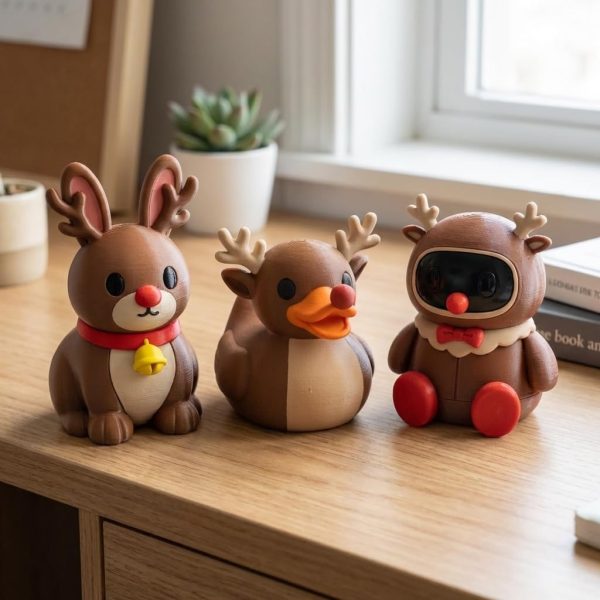 Rudolph Reindeer Collectible Figurine Bundle of