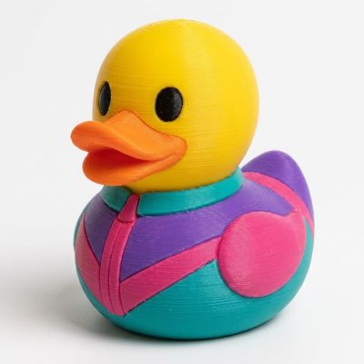 Nostalgia 90s Duck Collectible Figurine - Unique Desk Decor for Adults – 3D Printed in Canada