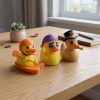 Lot de figurines Canard kayakiste du Nouvel An