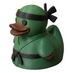 Karate Duck Figurine – Martial Arts Decor Collectible for Desk, Shelf, or Display – Funny Gift for Black Belt Enthusiasts – 3D Printed in Canada (Forest Green)