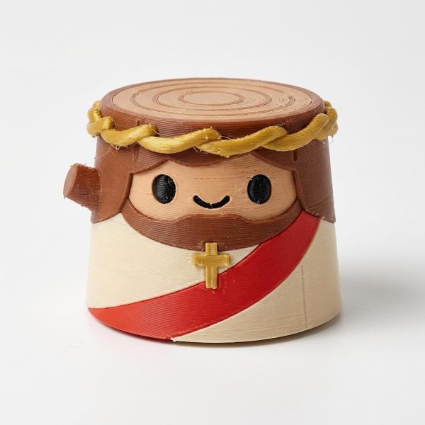 Jesus Tree Stump Figurine