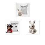 Spooky Horror Bunny Collectible Figurine Bundle of 3 - Ghost Bunny, Pirate Mummy - Halloween & Whimsical Adult Desk Decor - 3D Printed in Canada