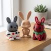 Ensemble figurines Lapin astronaute