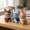 Ensemble de figurines de lapin artistiques