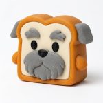 Schnauzer Toast Collectible Figurine - Unique Desk Decor for Dog Lovers – 3D Printed in Canada