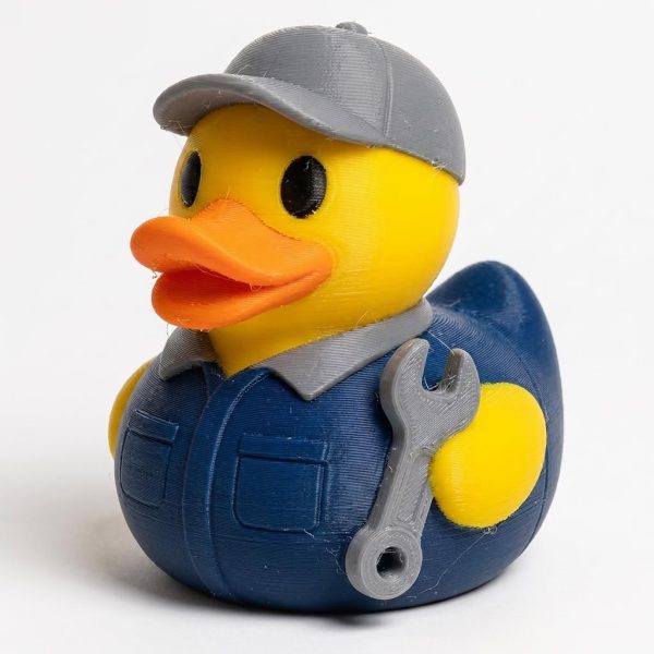 Auto Mechanic Duck Figurine — 3D Printed Collectible by 3DCentral