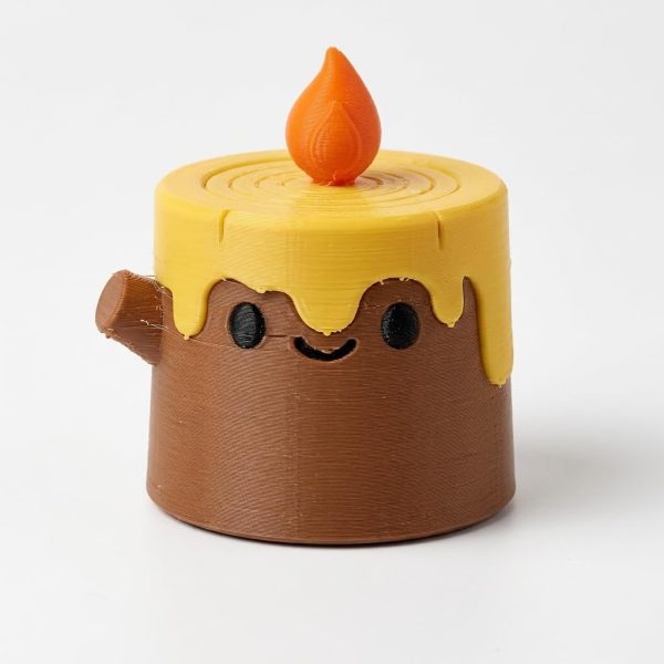 Candlelight Tree Stump Figurine