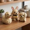 Ensemble de figurines Golden Retriever
