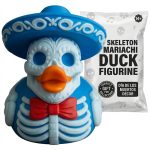 Skeleton Mariachi Duck Collectible Figurine - Colorful Day of the Dead Decor for Unique Shelf or Office Accent - 3D Printed in Canada