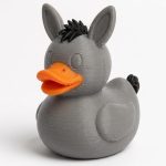 Miniature Donkey Duck Collectible Figurine - Unique Desk Decor for Adults – 3D Printed in Canada
