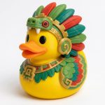 Quetzalcoatl Duck Collectible Figurine - Unique Desk Decor for Adults – 3D Printed in Canada