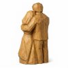 Loving Couple Wood Carved Figurine