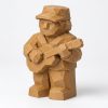 Figurine de musicien sculpté façon bois