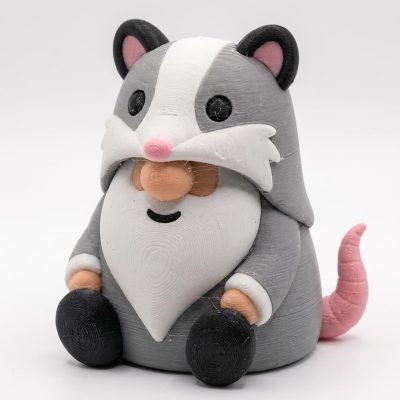 Virginia Opossum Gnome Buddy Collectible Figurine - Unique Desk Decor for Adults – 3D Printed in Canada