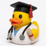 Medical Graduation Duck Collectible Figurine - Unique Desk Decor for Adults – 3D Printed in Canada