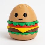 Hamburger Eggling Collectible Figurine - Unique Desk Decor for Adults – 3D Printed in Canada