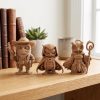 Ensemble de 3 figurines de hibou de collection variées
