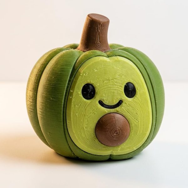 Avocado Pumpkin Figurine