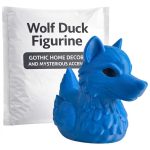 Wolf Duck Collectible Figurine - Striking Blue Animal Mashup for Desk Decor and Unique Gift Display - 3D Printed in Canada