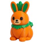 Rabbit Bunny Collectible Figurine - Unique Desk Decor for Adults – 3D Printed in Canada