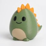 Stegosaurus Eggling Collectible Figurine - Unique Desk Decor for Adults – 3D Printed in Canada
