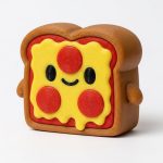 Pizza Toast Collectible Figurine - Unique Desk Decor for Adults – 3D Printed in Canada