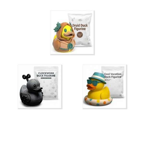Fantasy Duck Figurine Set