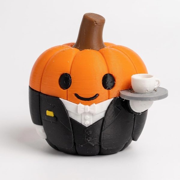 Victorian Butler Pumpkin Figurine
