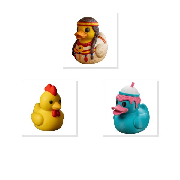 Quirky Duck Figurine Set