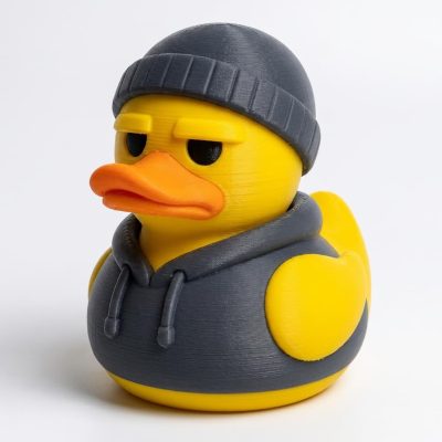 Unimpressed Duck Collectible Figurine - Unique Desk Decor for Adults – 3D Printed in Canada