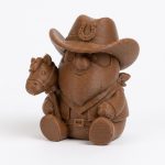 Ranch Horse Gnome Collectible Figurine - Detailed Cowboy Character Desk Decor for Office or Home - Unique Gift for Horse Lovers - 3D Printed in Canada