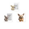 Lot de figurines canard, renard et pingouin