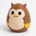 Owl Eggling Collectible Figurine - Unique Desk Decor for Adults – 3D Printed in Canada