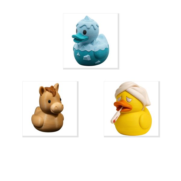 Iceberg Duck Figurine Bundle