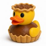 Butter Tart Duck Collectible Figurine - Bakery Desk Decor for Adults – 3D Printed in Canada