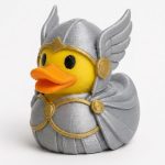 Valkyrie Duck Collectible Figurine - Unique Desk Decor for Adults – 3D Printed in Canada
