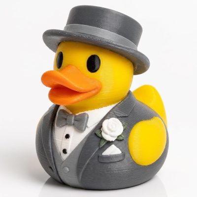 Father of The Groom Duck Collectible Figurine - Unique Desk Decor for Adults – 3D Printed in Canada