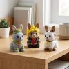 Lapin pierre maya – ensemble de figurines de collection