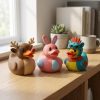 Lot de figurines de canards des fêtes