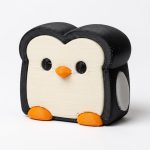 Penguin Toast Collectible Figurine - Unique Desk Decor for Adults – 3D Printed in Canada