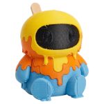 Melting Pop Robot Collectible Figurine - Unique Desk Decor for Adults – 3D Printed in Canada