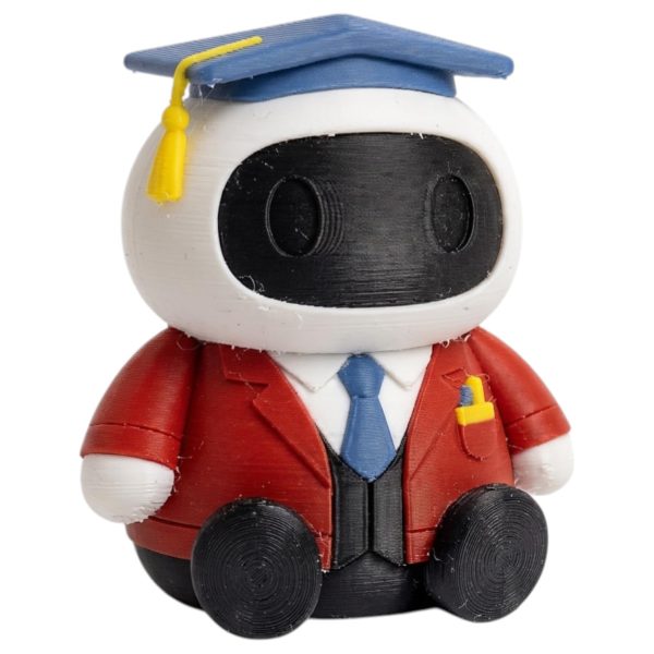 Figurine robot directeur de bureau