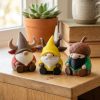 Ensemble de figurines de gnomes vikings nordiques