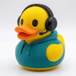 Remote Worker Duck Collectible Figurine - Unique Desk Decor for Adults – 3D Printed in Canada