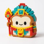 Aztec Priest Toast Collectible Figurine - Unique Desk Decor for Adults – 3D Printed in Canada