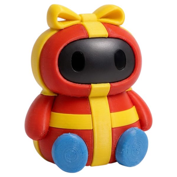 Gift Wrapped Robot Figurine