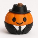 Mafia Pumpkin Collectible Figurine - Unique Desk Decor for Adults – 3D Printed in Canada