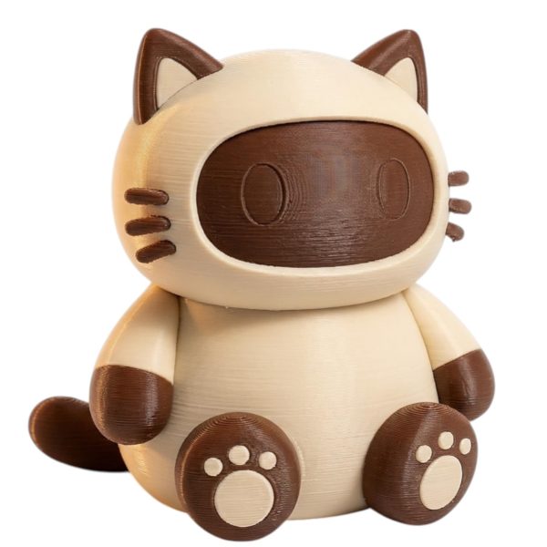Figurine robot chat himalayen