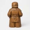 Figurine artisan sculptée façon bois