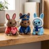 Ensemble de figurines lapins mignons